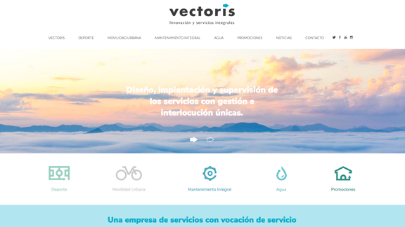 Diseño y desarrollo WordPress para Vectoris